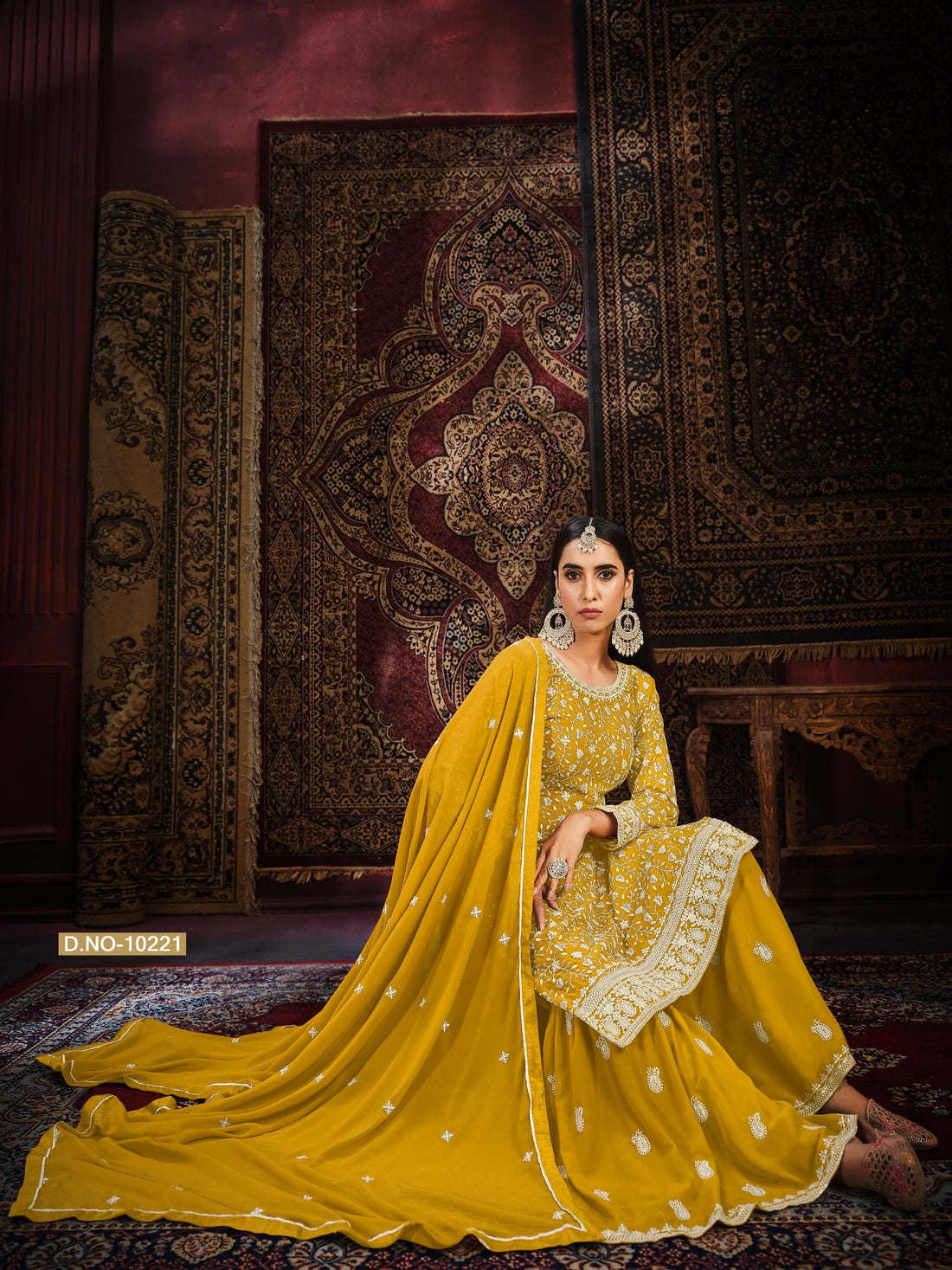 Beautiful Designer Anjubaa Georgette Silk Salwar Suit