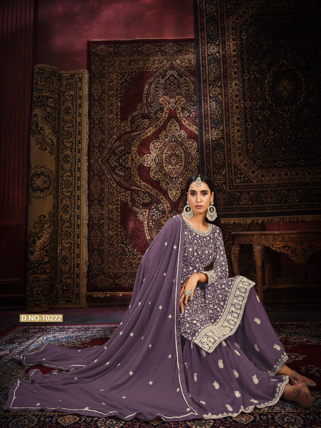 Beautiful Designer Anjubaa Georgette Silk Salwar Suit