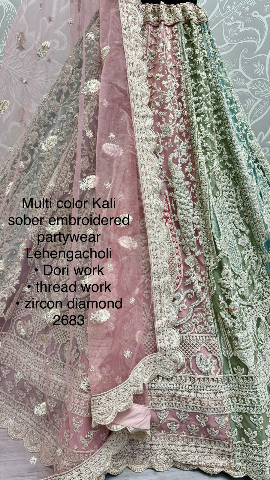 Beautiful Designer Bridal Heavy Velvet With Sequence Lehenga Choli