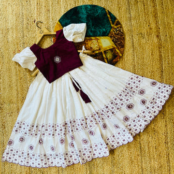 Beautiful Designer Party Wear Pure Rayon Kid's Lehenga Choli