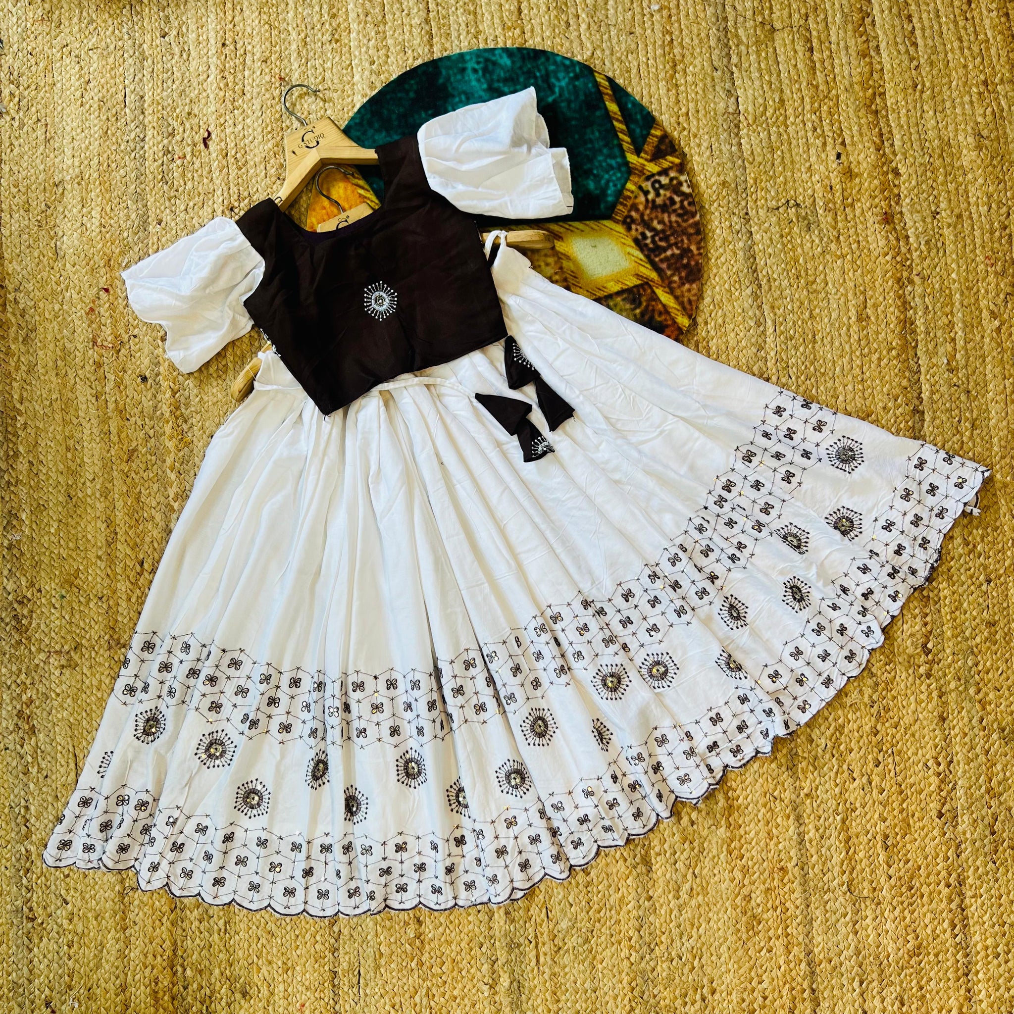 Beautiful Designer Party Wear Pure Rayon Kid's Lehenga Choli