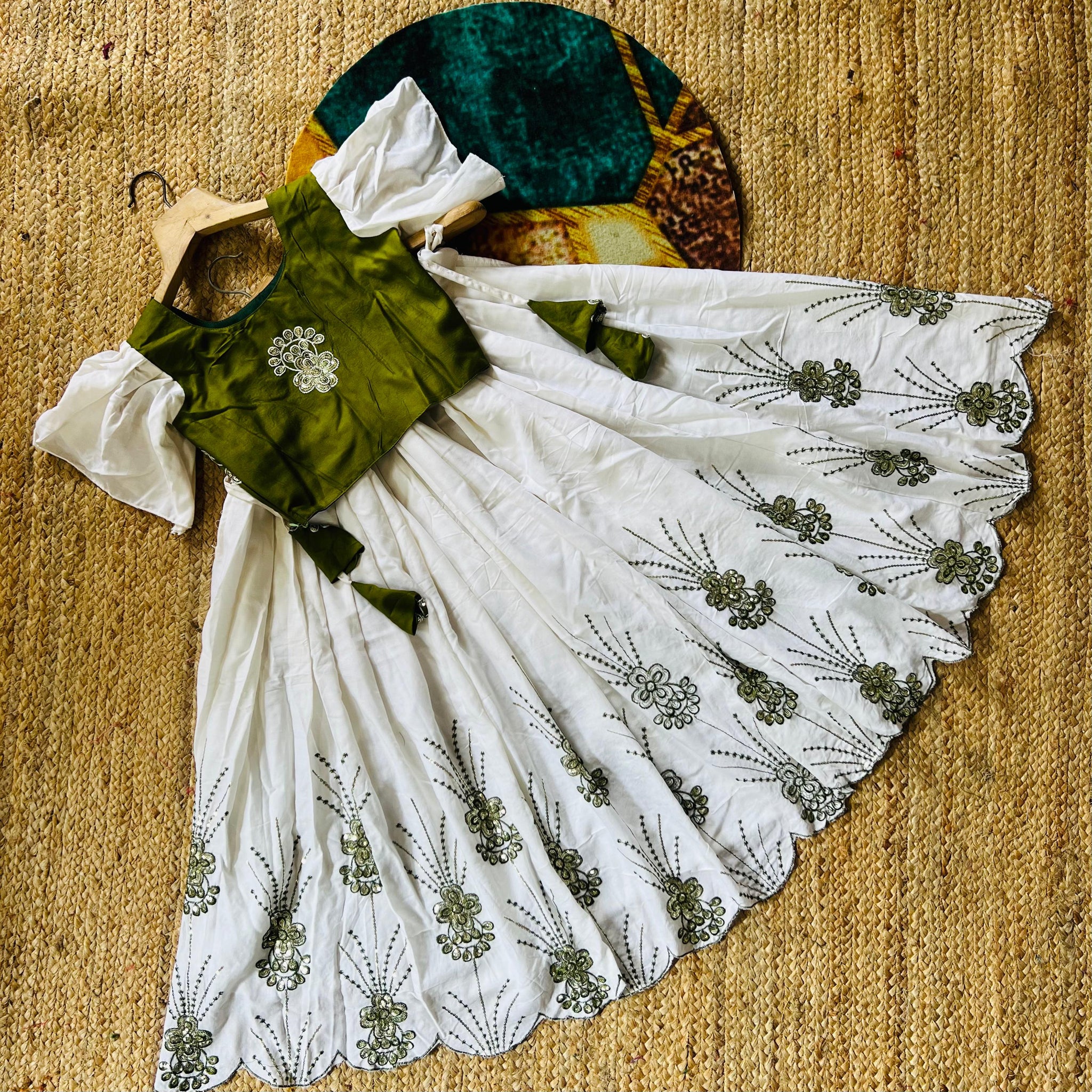 Beautiful Designer Party Wear Pure Rayon Kid's Lehenga Choli