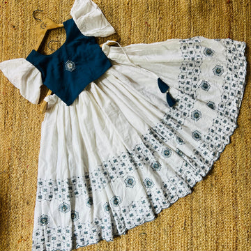 Beautiful Designer Party Wear Pure Rayon Kid's Lehenga Choli