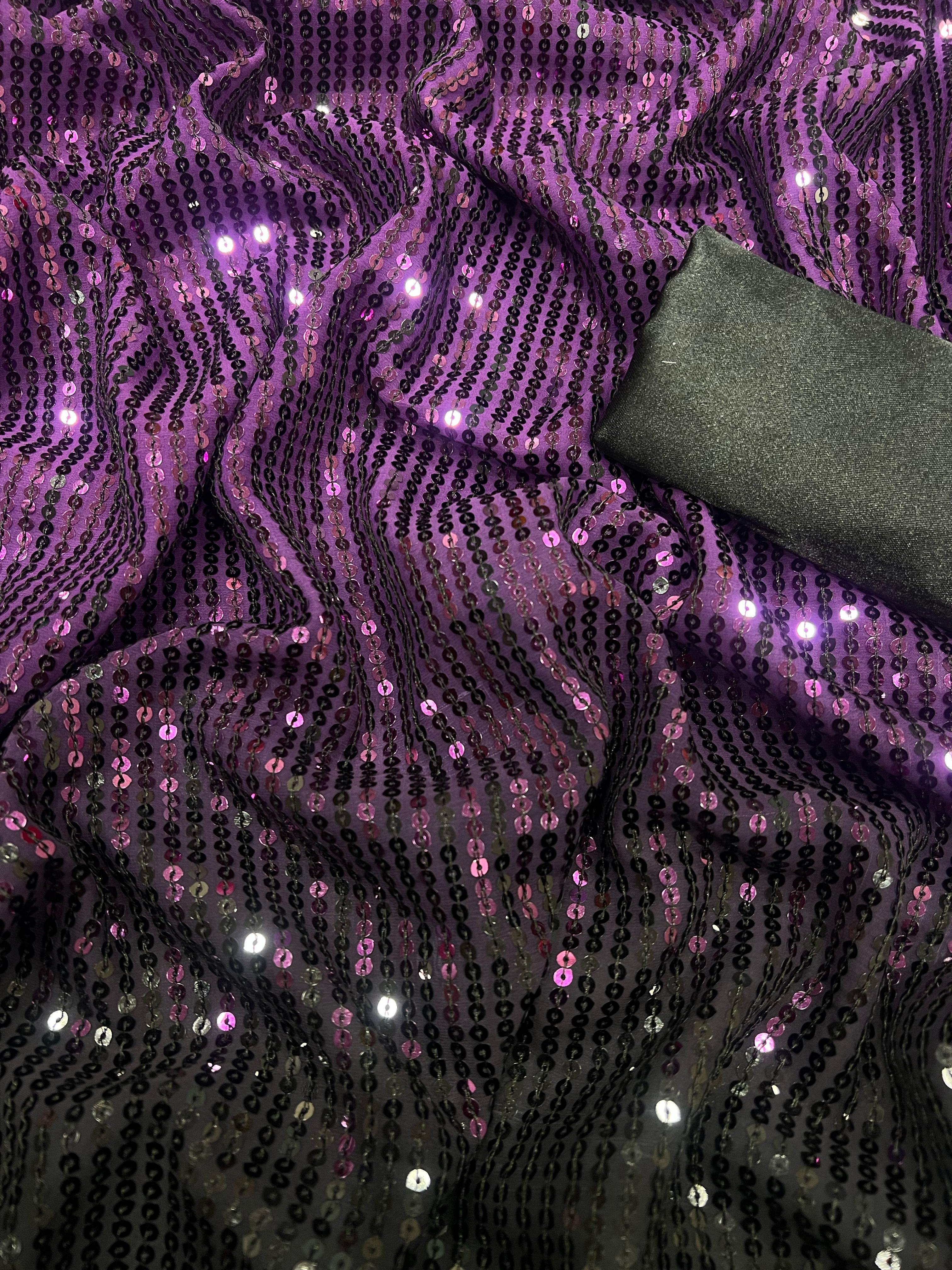 Beautiful Designer Heavy Georgette Exclusive Sequanc Saree