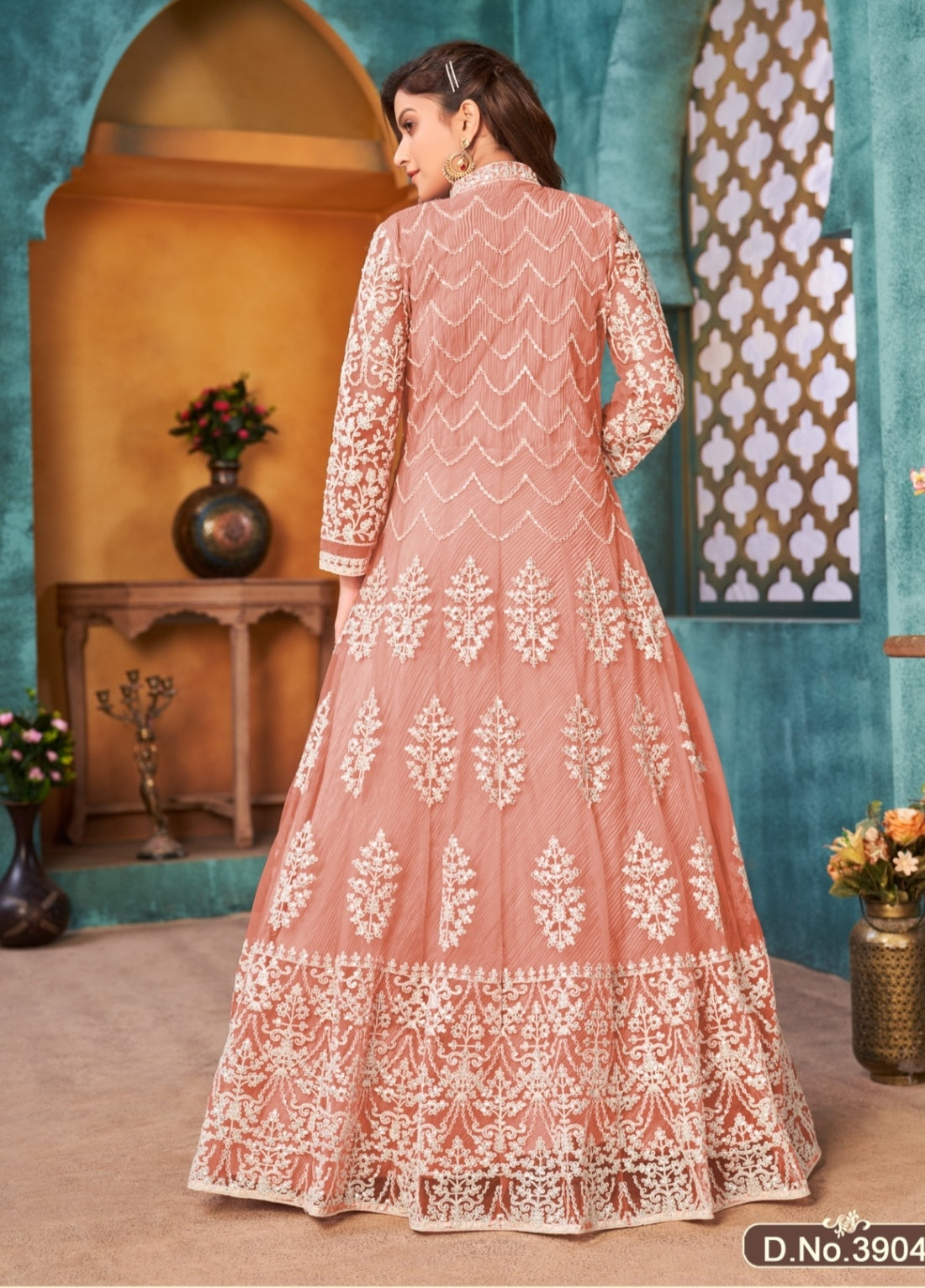 Beautiful Designer Aanaya Net with Heavy Cording Salwar Suit