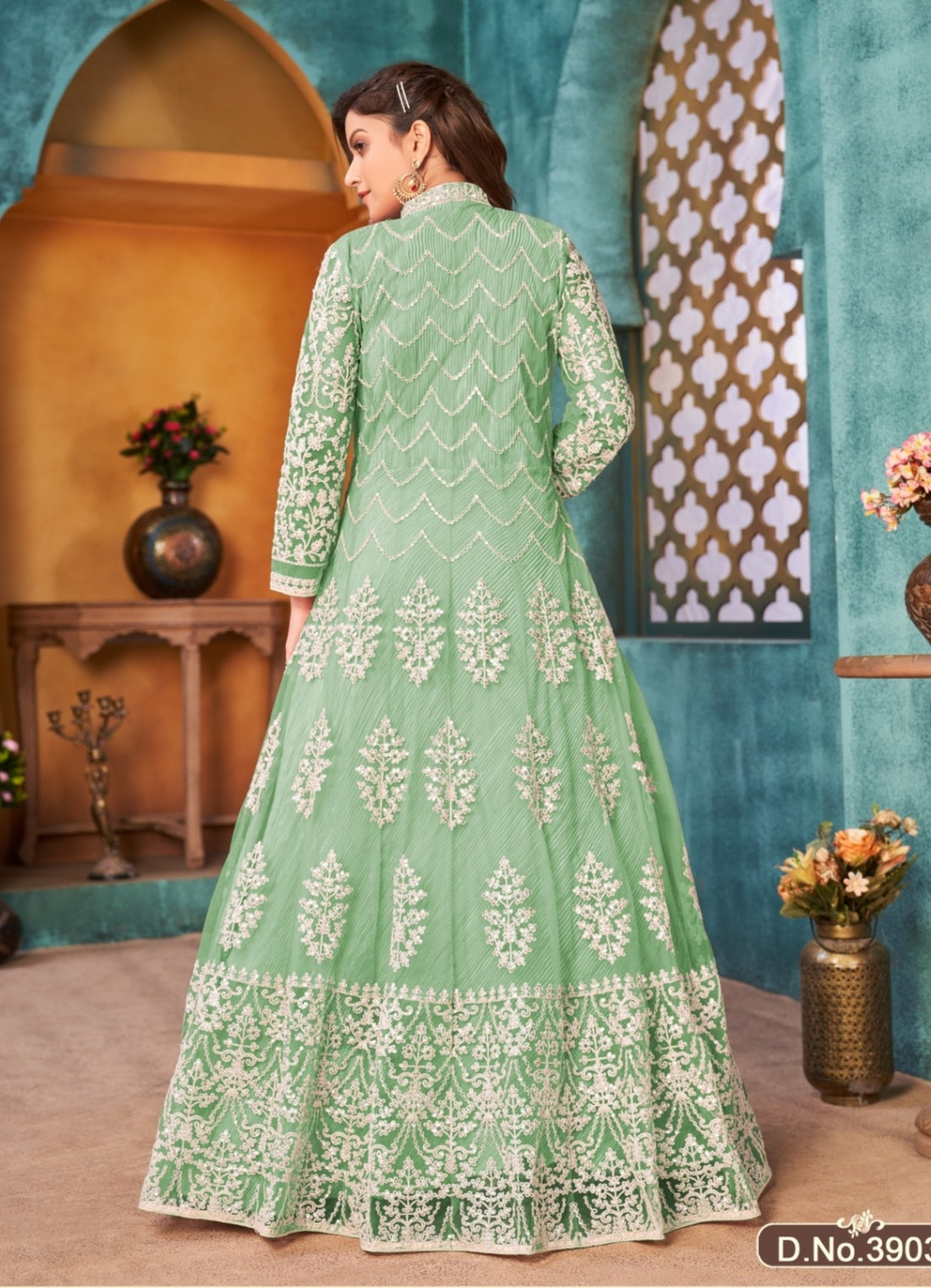 Beautiful Designer Aanaya Net with Heavy Cording Salwar Suit