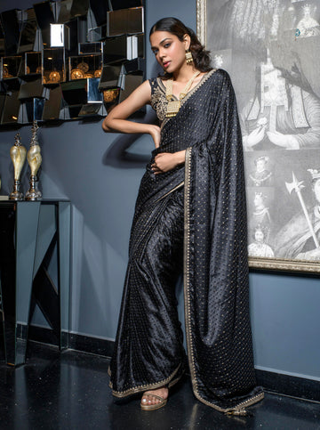 Designer Occasion Wear Latest Viscose Satin Saree
