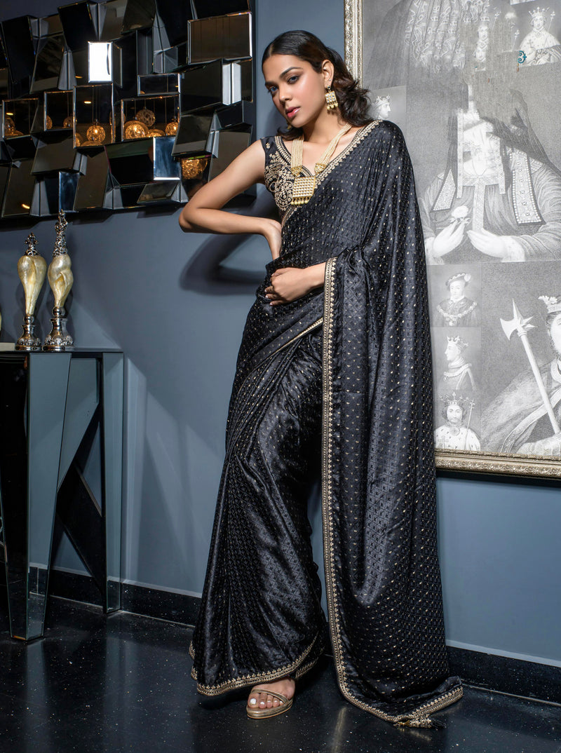 Designer Occasion Wear Latest Viscose Satin Saree