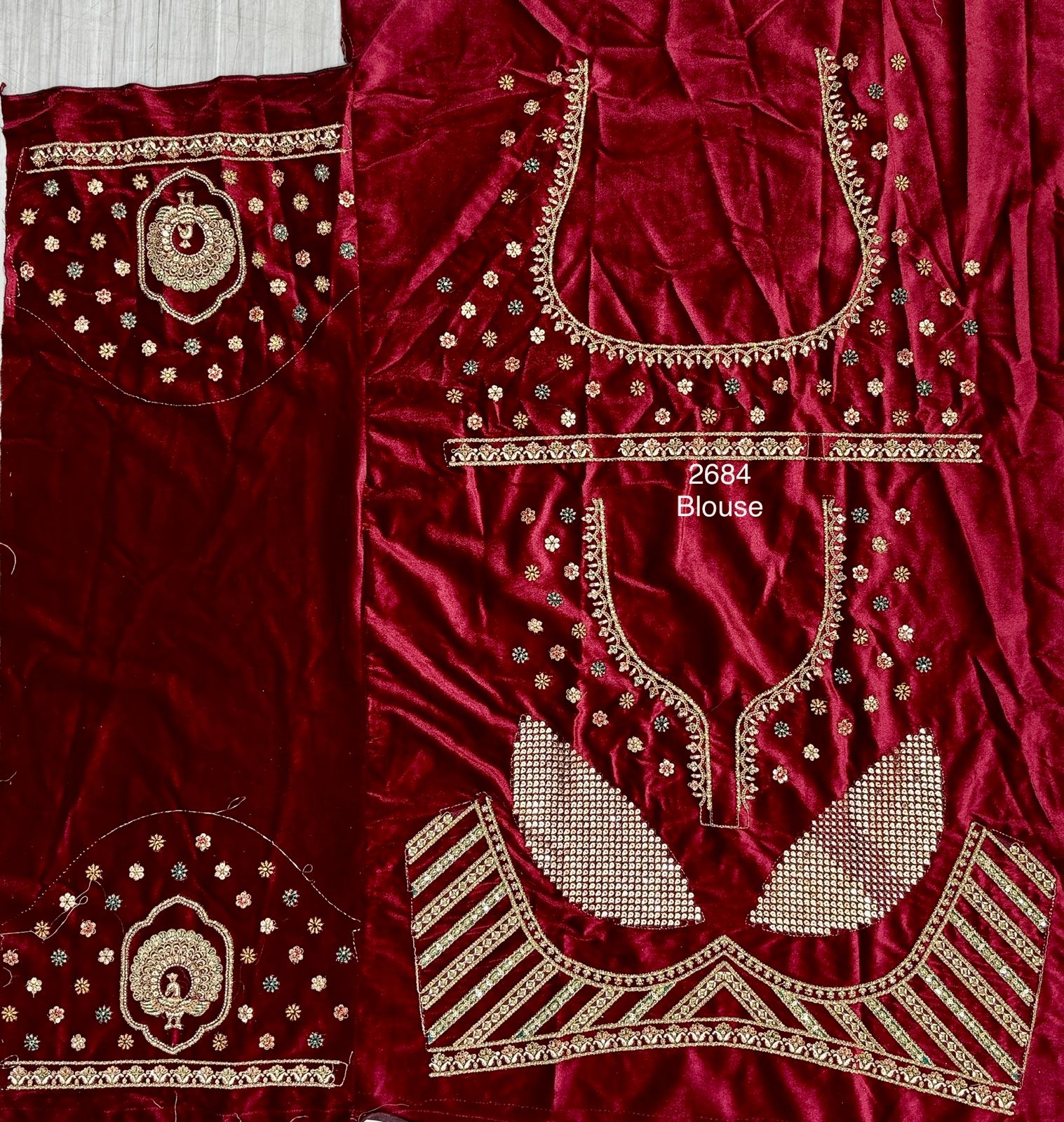 Beautiful Designer Bridal Heavy Velvet With Sequence Lehenga Choli