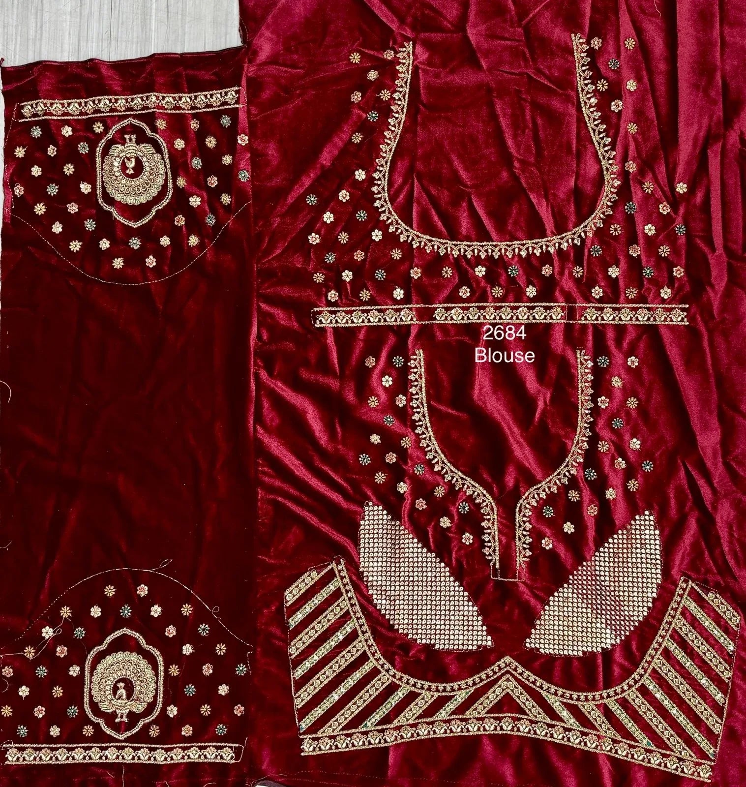 Beautiful Designer Bridal Heavy Velvet With Sequence Lehenga Choli