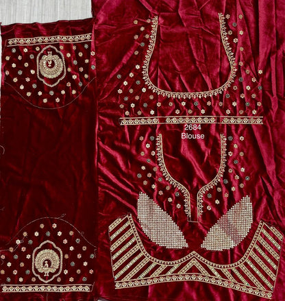 Beautiful Designer Bridal Heavy Velvet With Sequence Lehenga Choli