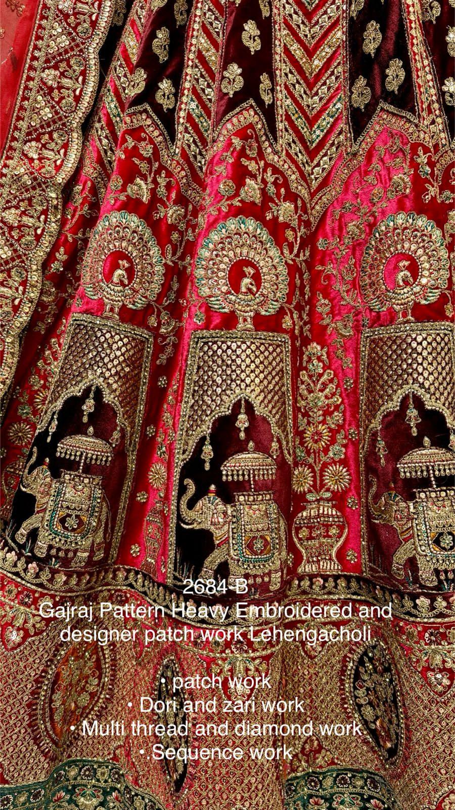Beautiful Designer Bridal Heavy Velvet With Sequence Lehenga Choli