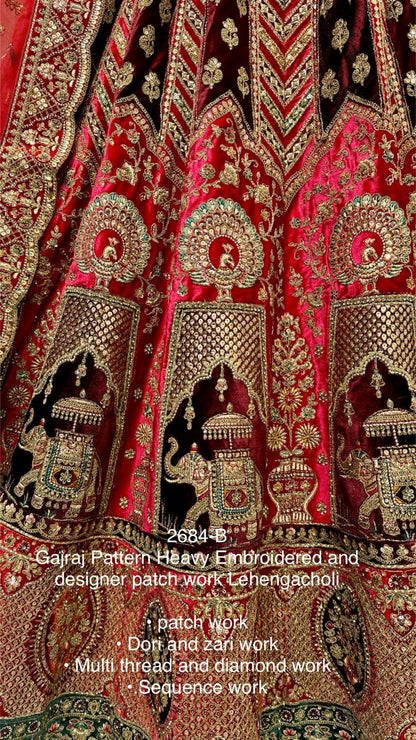 Beautiful Designer Bridal Heavy Velvet With Sequence Lehenga Choli