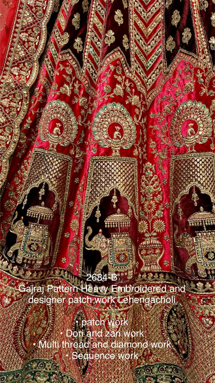 Beautiful Designer Bridal Heavy Velvet With Sequence Lehenga Choli