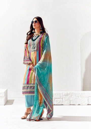 Beautiful Designer Party Wear Pure Cotton Lawn Salwar Suit