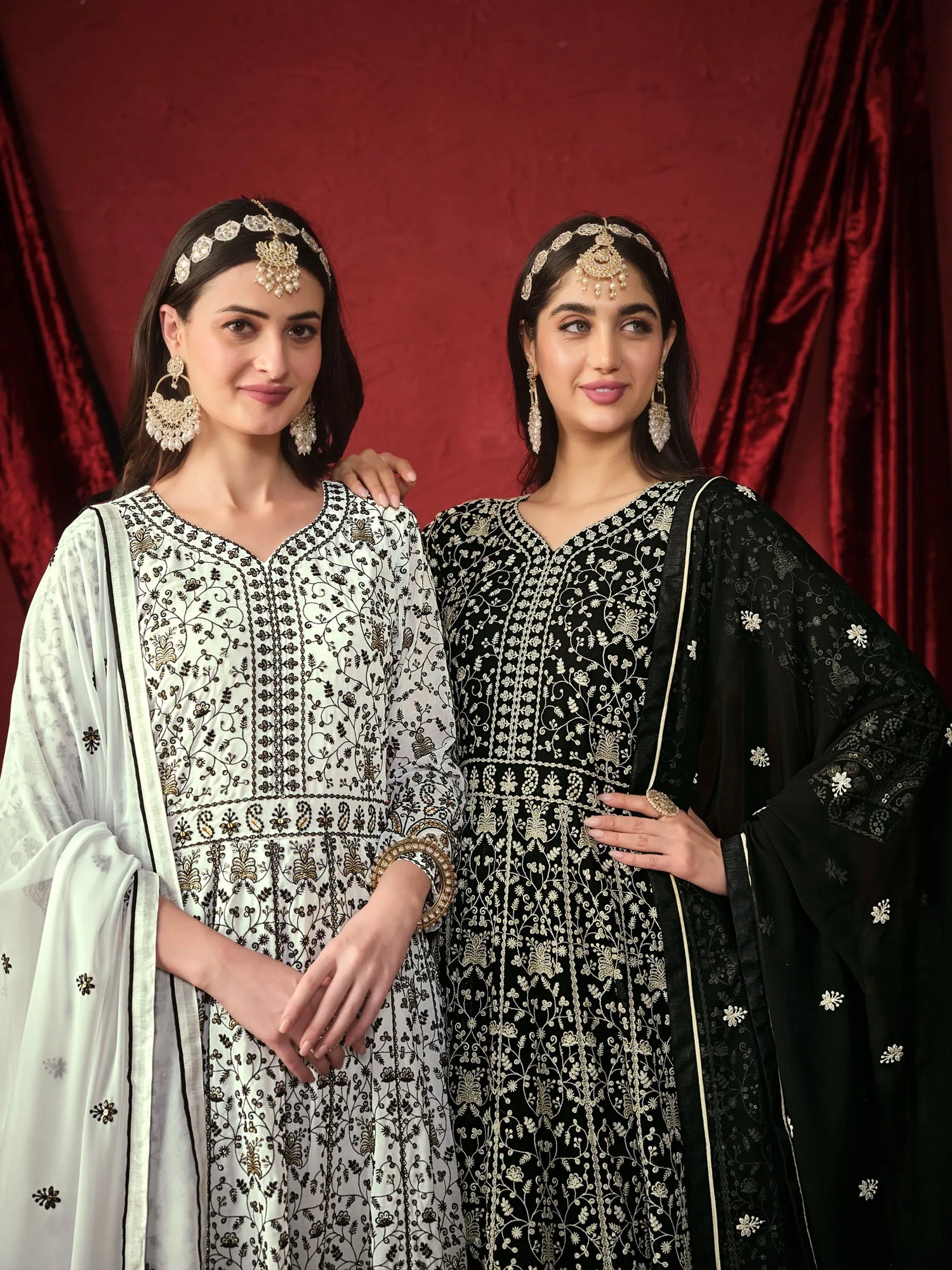 Beautiful Designer Party Wear Georgette Silk Salwar Suit