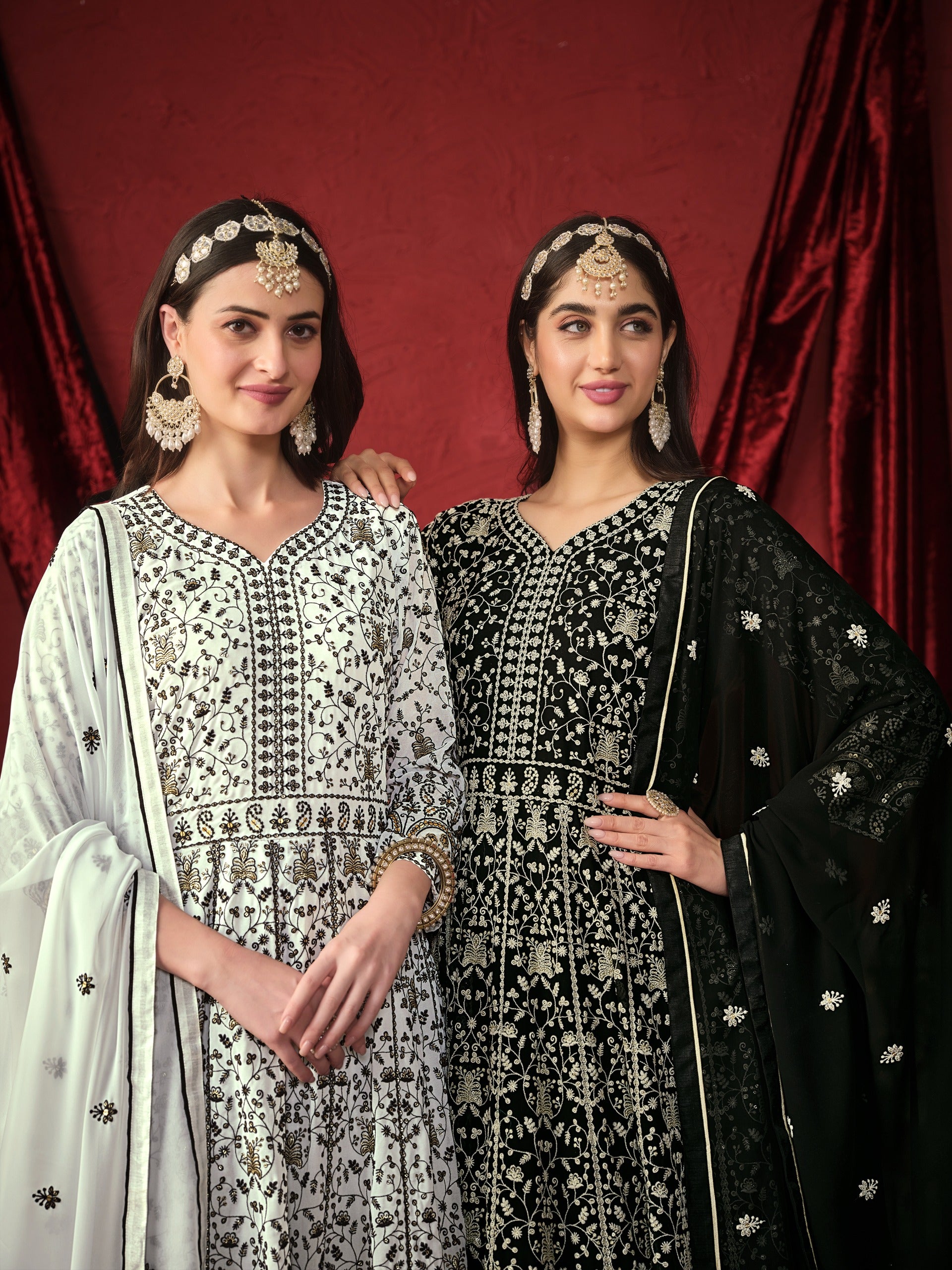 Beautiful Designer Party Wear Georgette Silk Salwar Suit