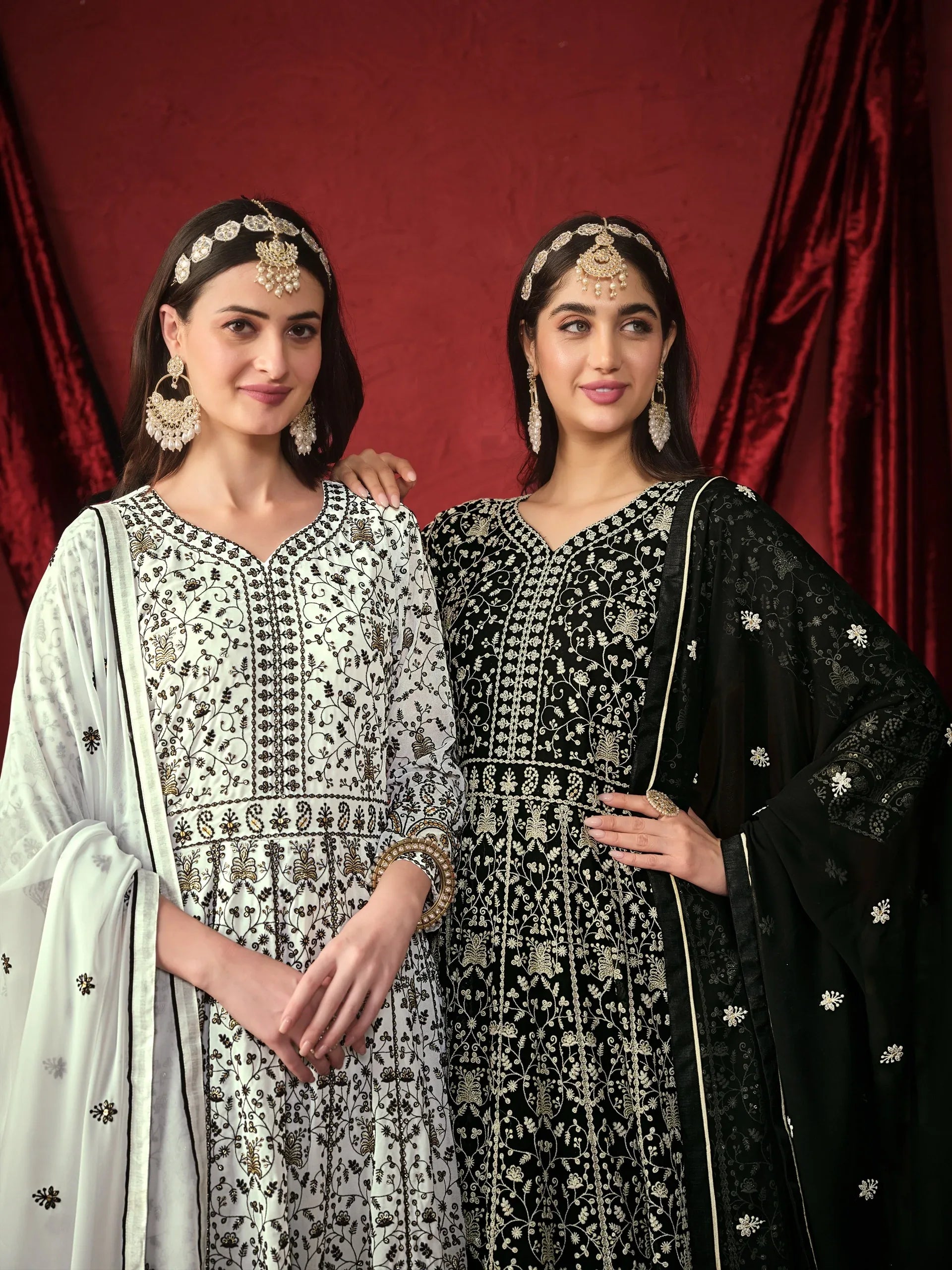 Beautiful Designer Party Wear Georgette Silk Salwar Suit