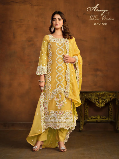 Beautiful Designer Party Wear Aanaya Soft Organza Salwar Suit