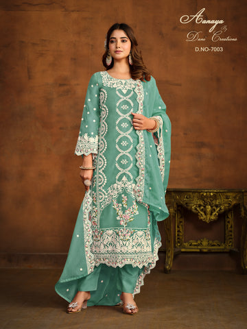 Beautiful Designer Party Wear Aanaya Soft Organza Salwar Suit