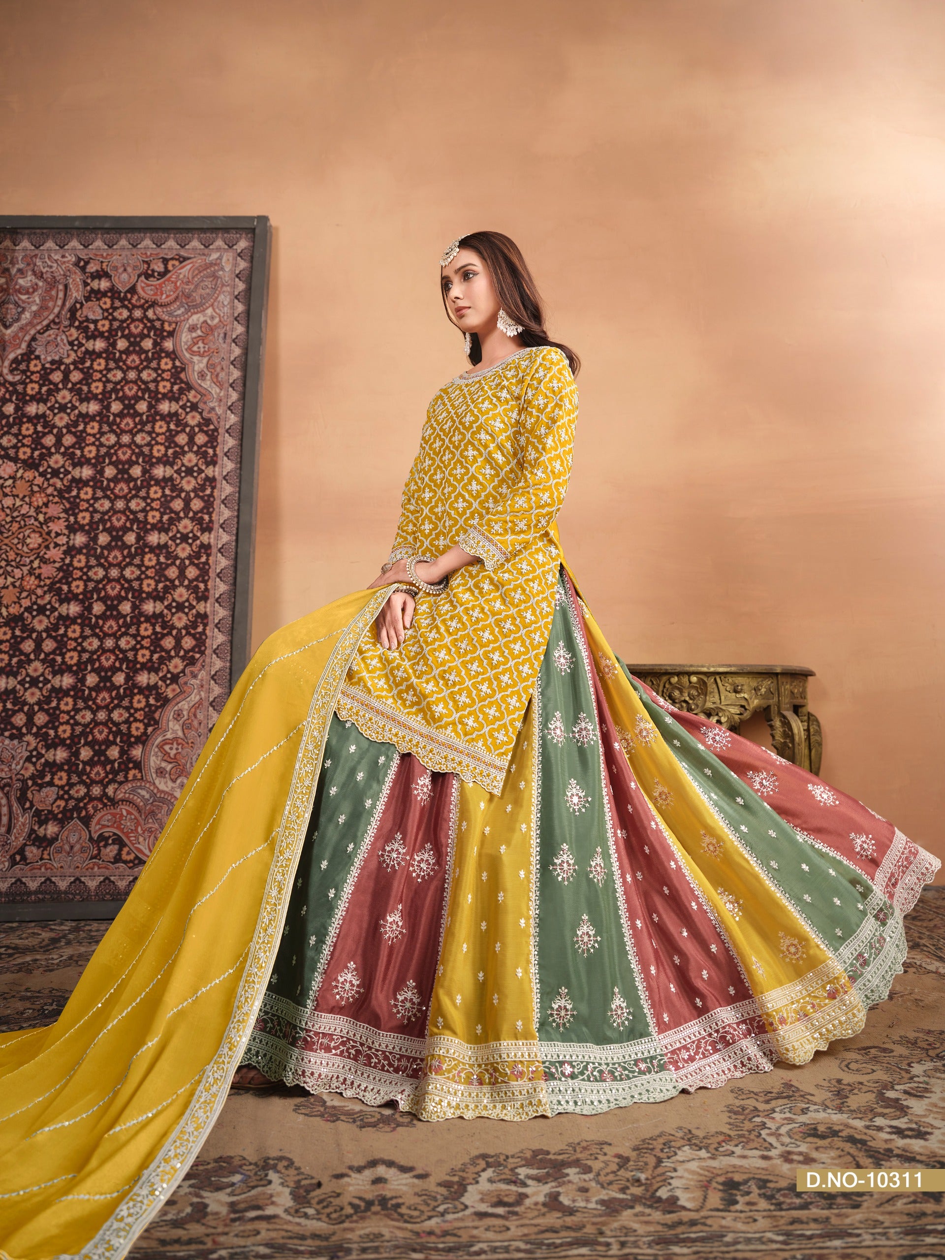 Beautiful Designer Party Wear Anjubaa Lehenga Choli