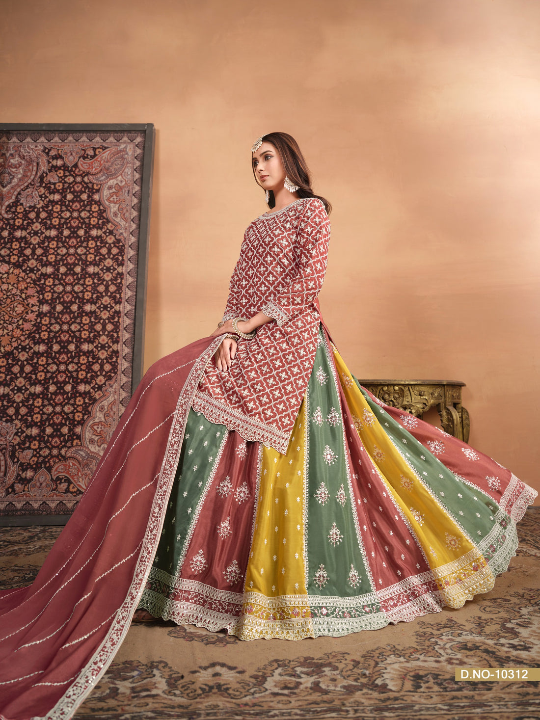 Beautiful Designer Party Wear Anjubaa Lehenga Choli