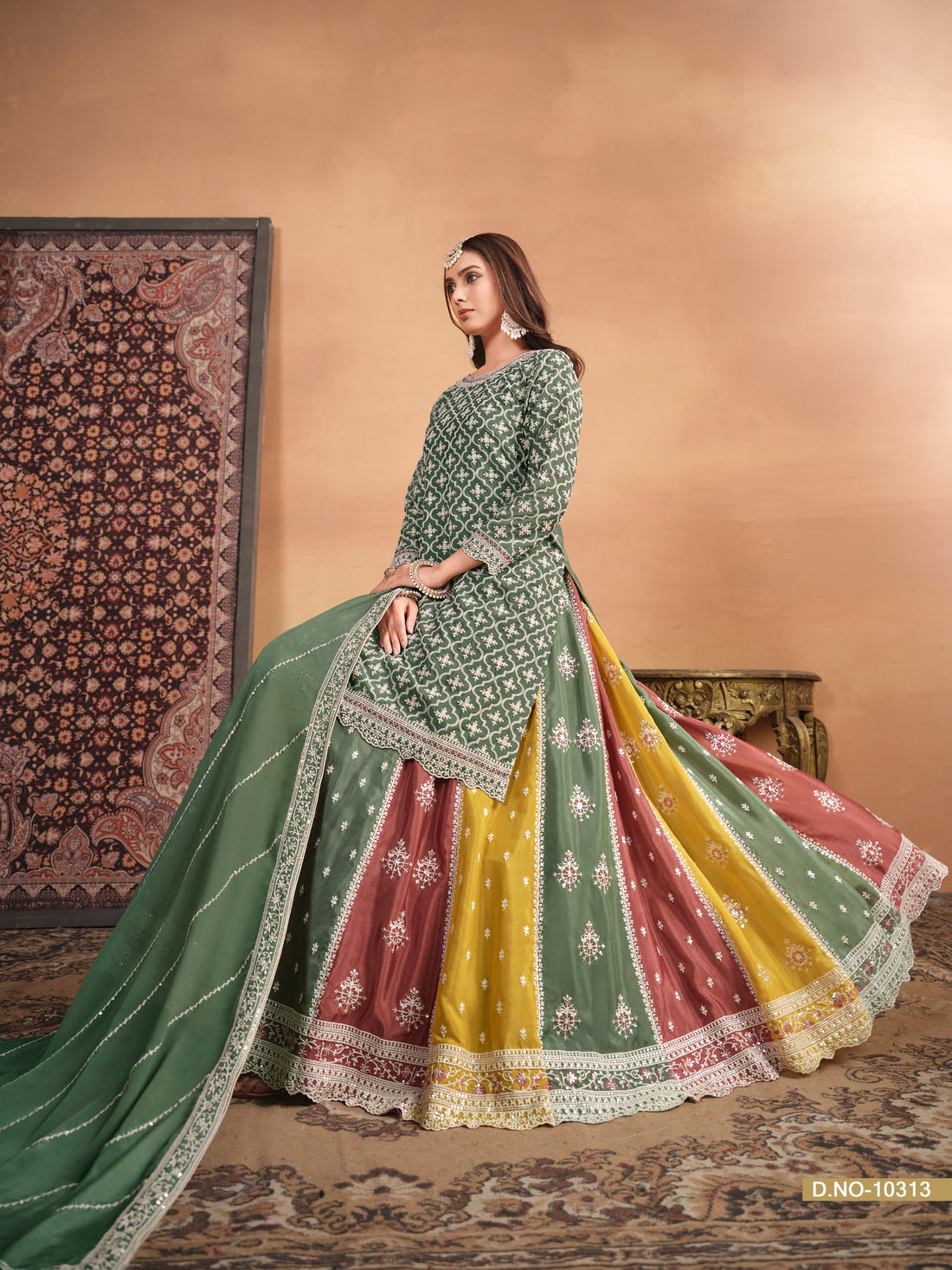 Beautiful Designer Party Wear Anjubaa Lehenga Choli