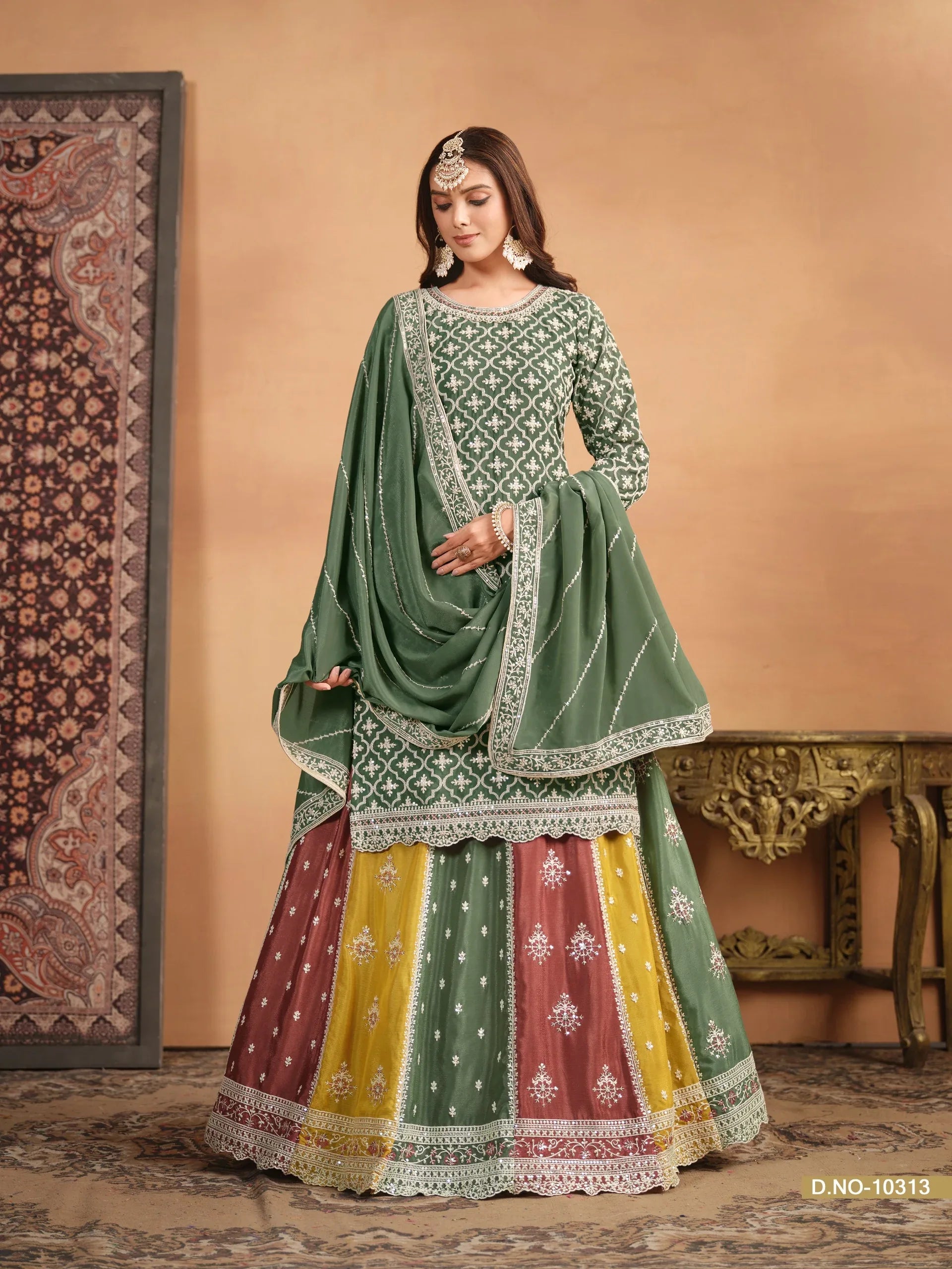 Beautiful Designer Party Wear Anjubaa Lehenga Choli