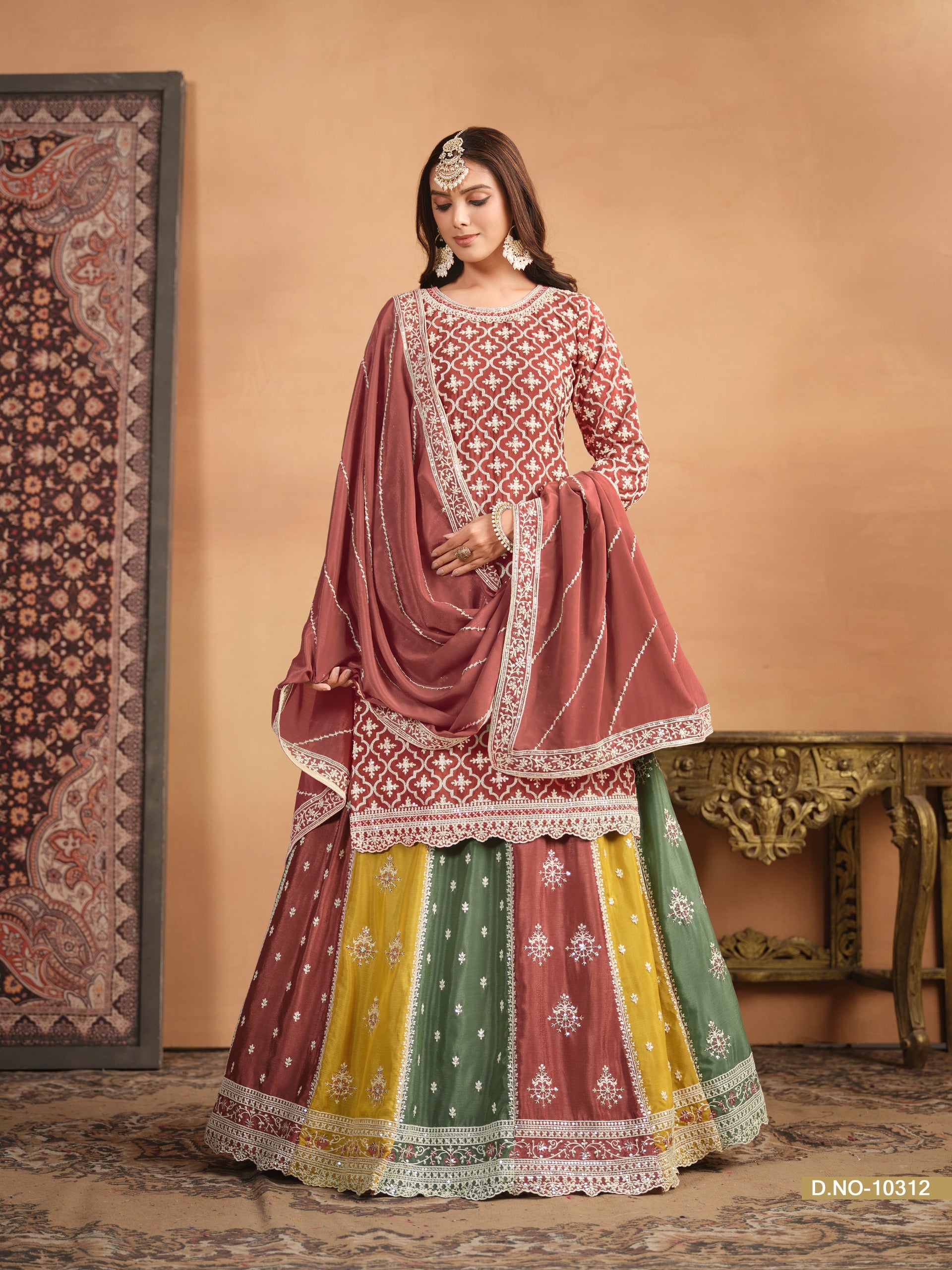 Beautiful Designer Party Wear Anjubaa Lehenga Choli