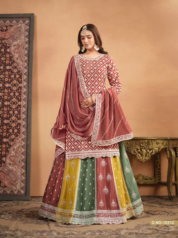 Beautiful Designer Party Wear Anjubaa Lehenga Choli