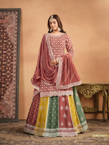 Beautiful Designer Party Wear Anjubaa Lehenga Choli