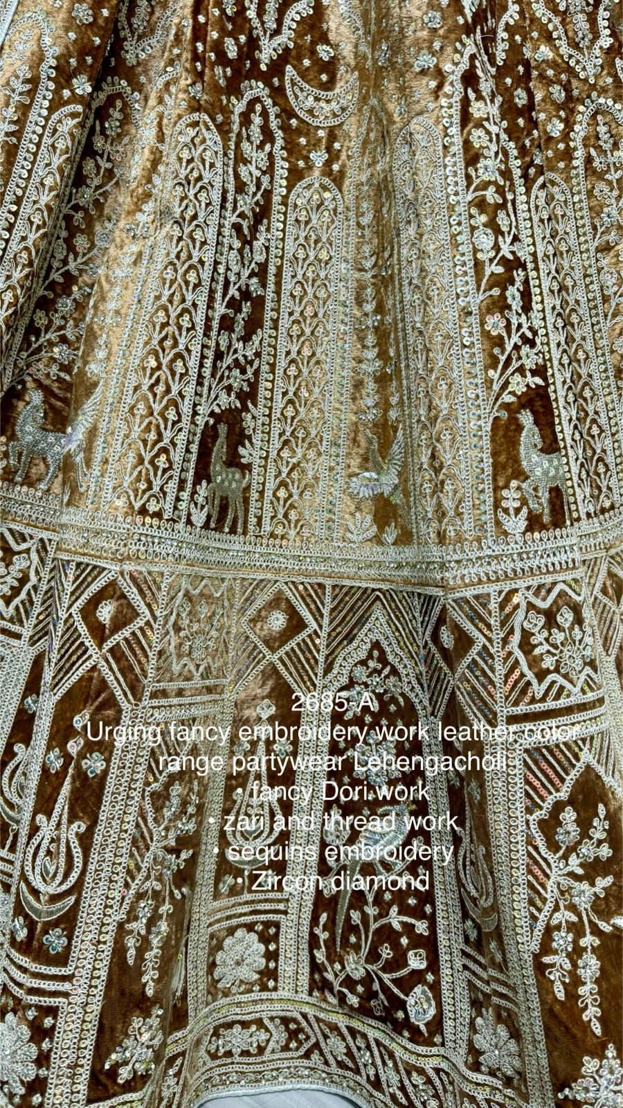 Beautiful Designer Bridal Heavy Velvet With Sequence Lehenga Choli