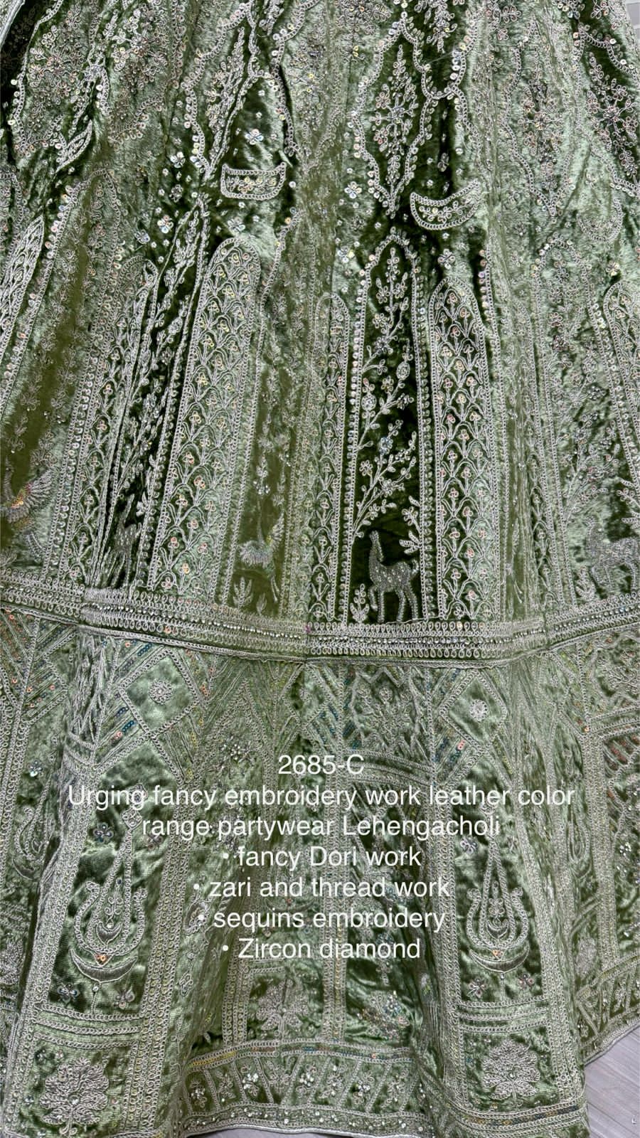 Beautiful Designer Bridal Heavy Velvet With Sequence Lehenga Choli