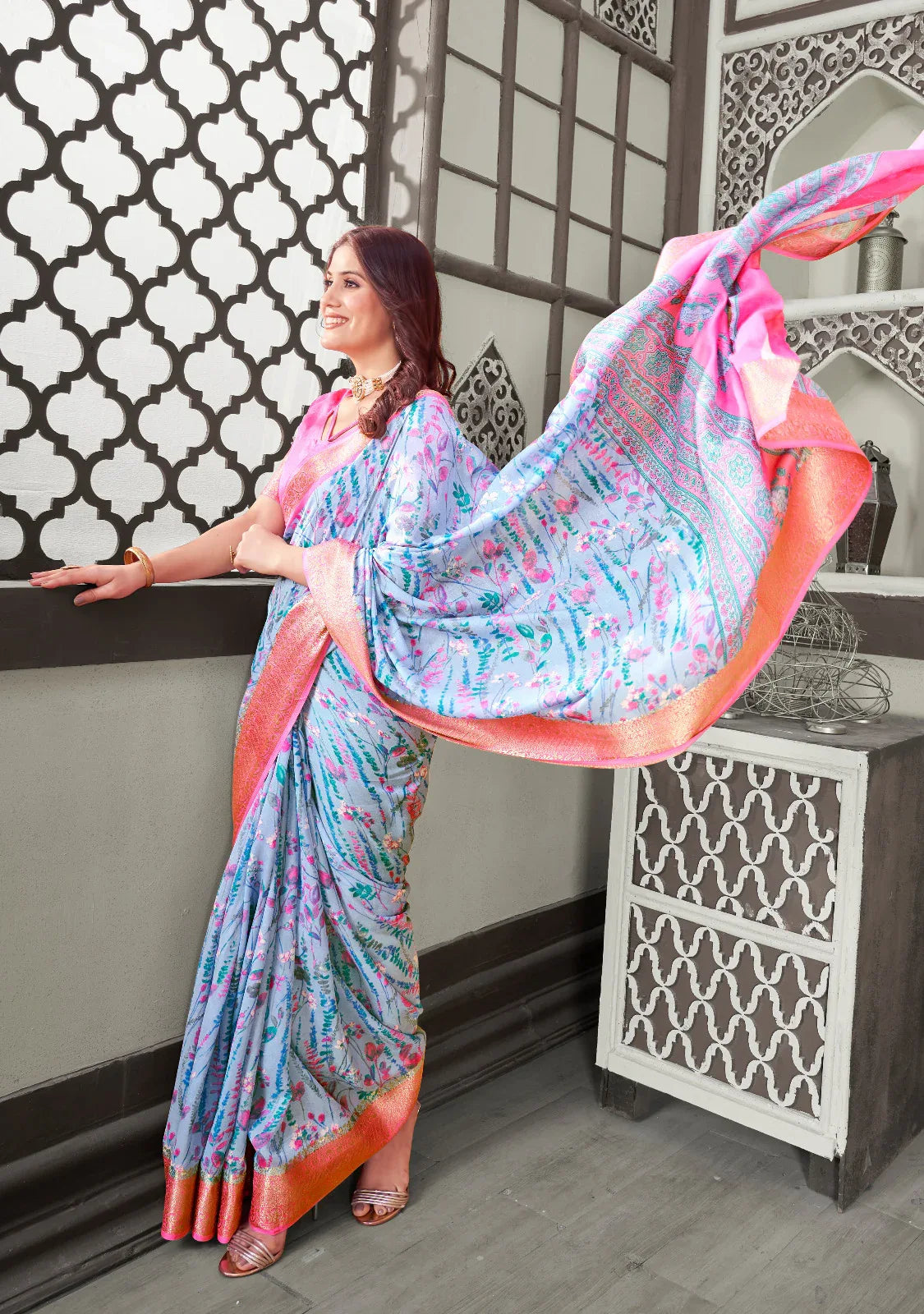 Beautiful Designer Kisna Soft Self Weaving Saree