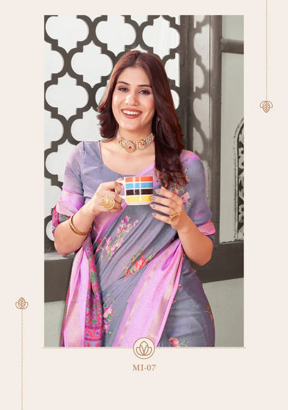 Beautiful Designer Kisna Soft Self Weaving Saree