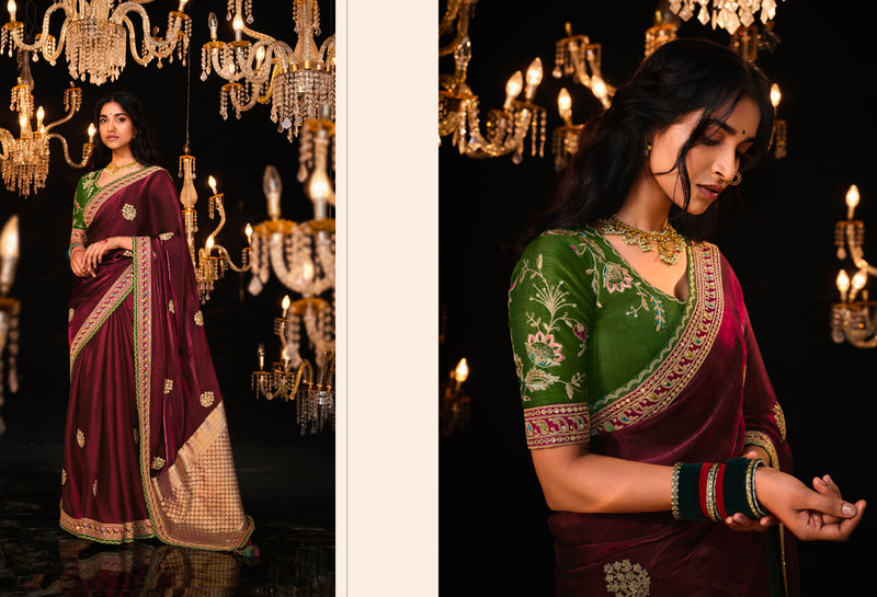 Beautiful Designer Wedding Wear Premium Fancy Work Saree