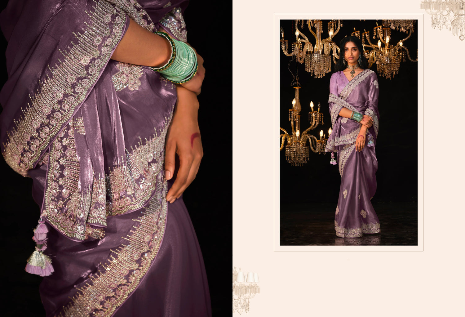 Beautiful Designer Wedding Wear Premium Fancy Work Saree