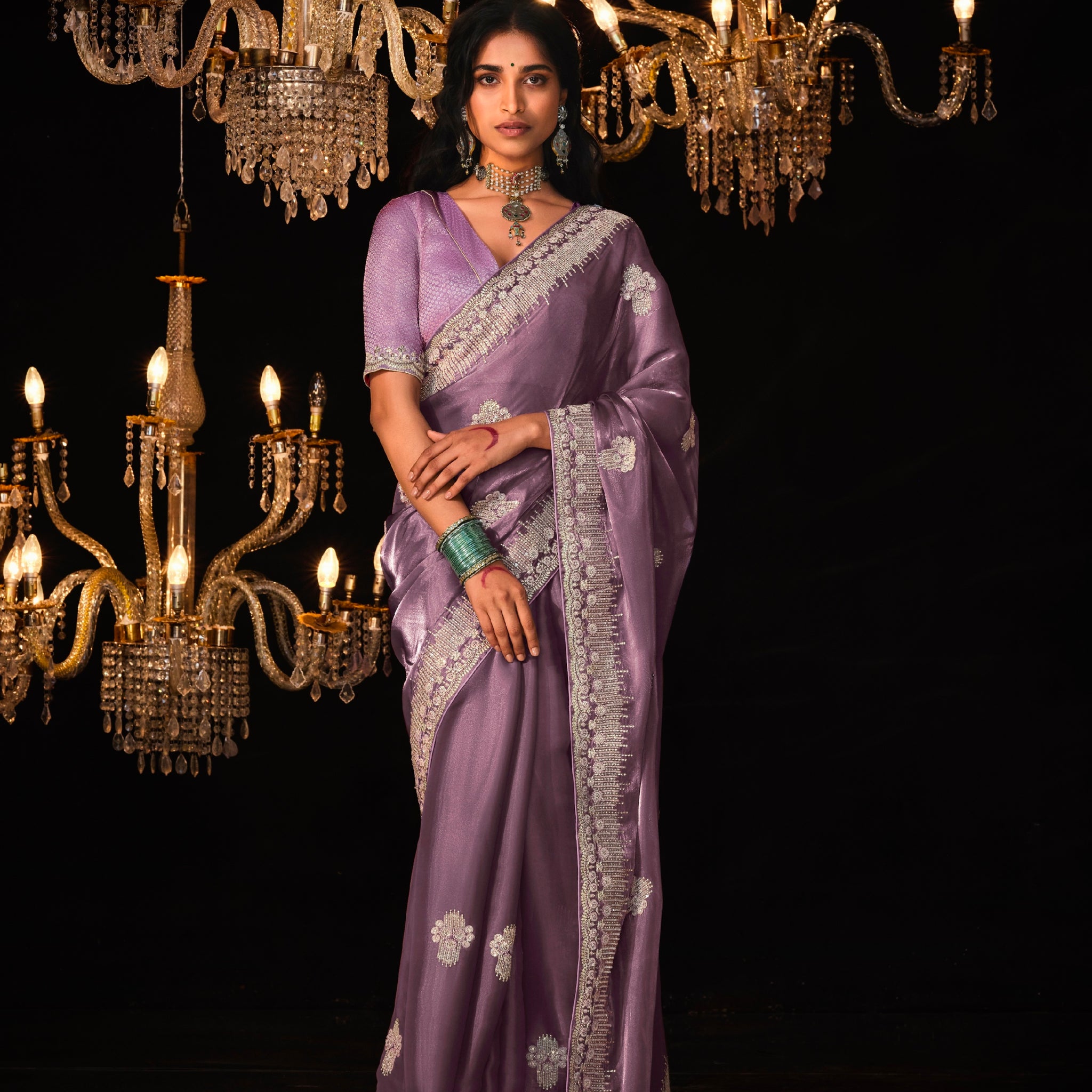 Beautiful Designer Wedding Wear Premium Fancy Work Saree