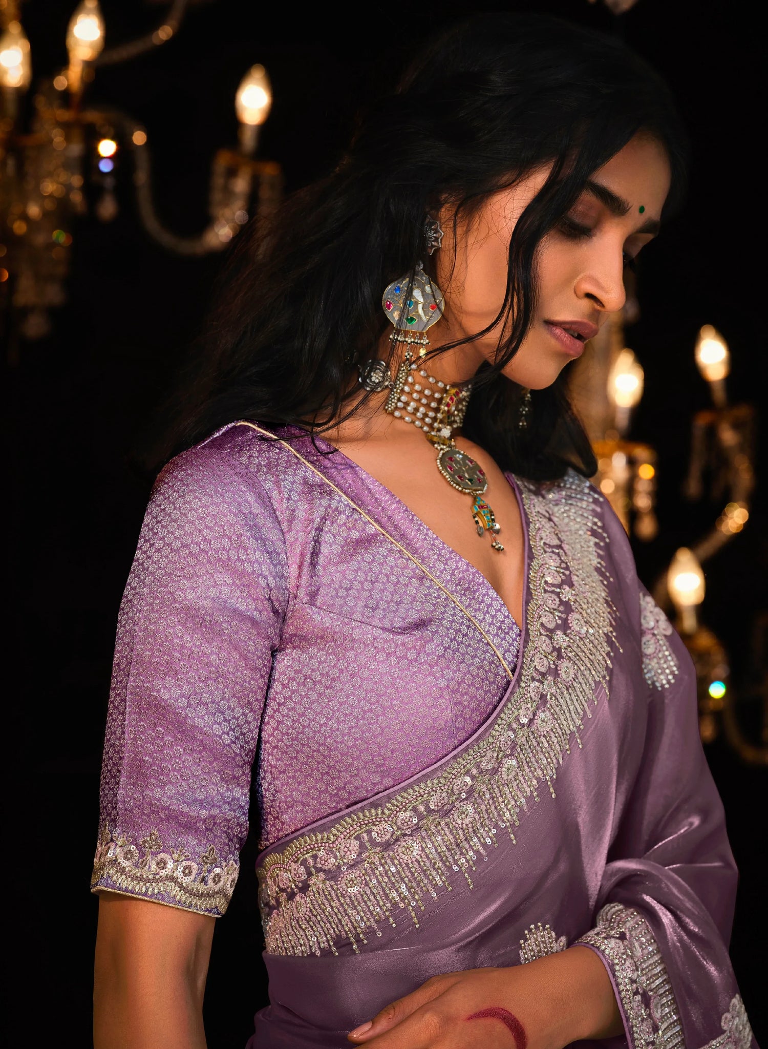 Beautiful Designer Wedding Wear Premium Fancy Work Saree