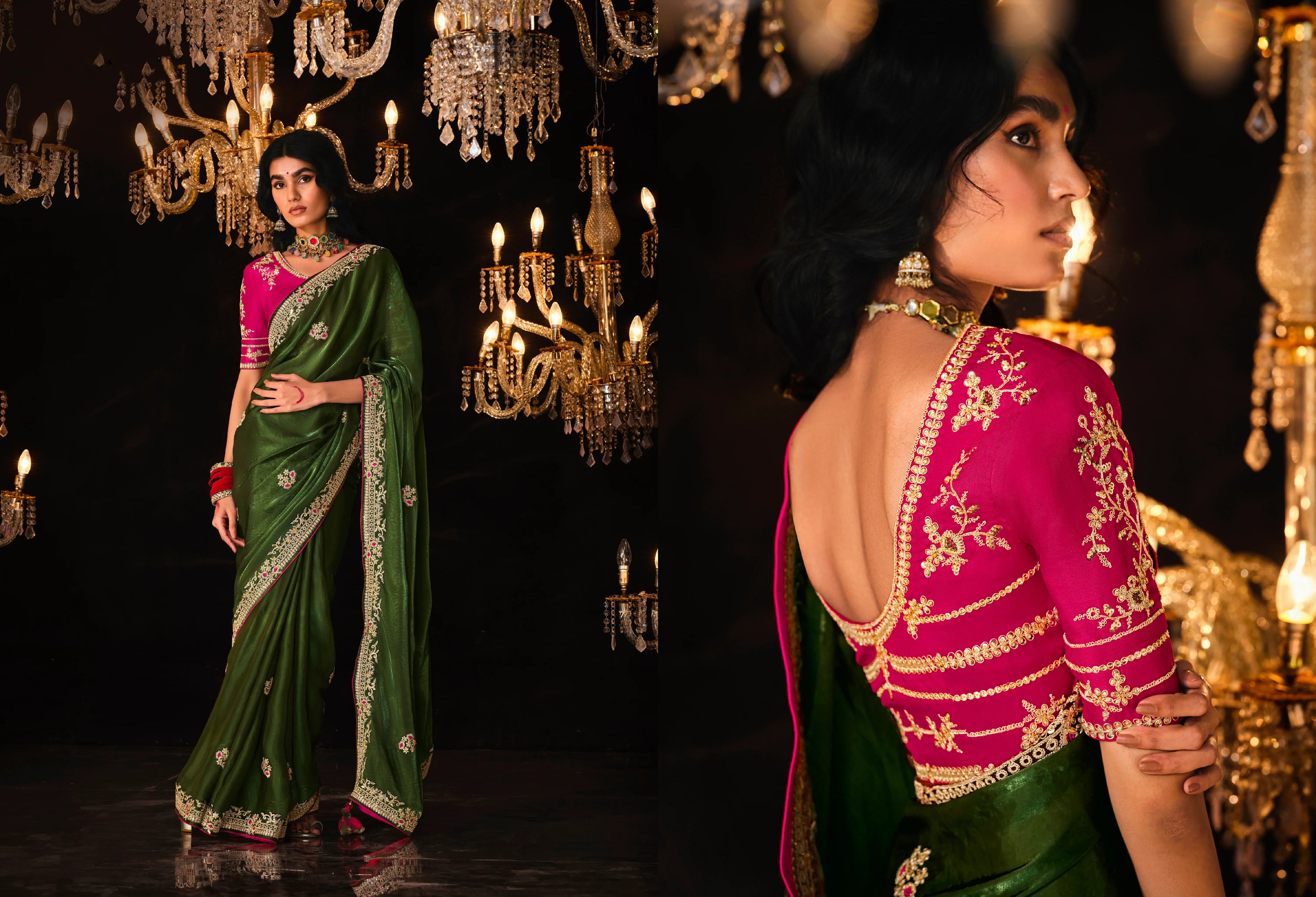 Beautiful Designer Wedding Wear Premium Fancy Work Saree