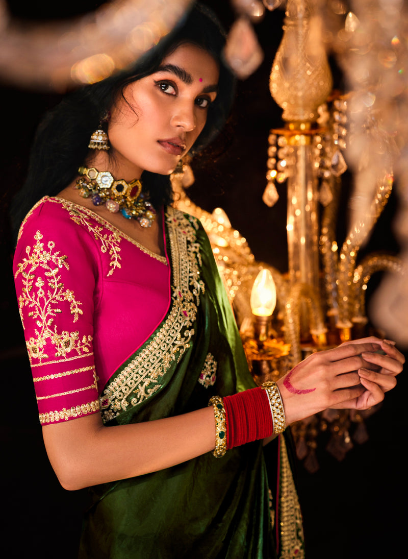 Beautiful Designer Wedding Wear Premium Fancy Work Saree