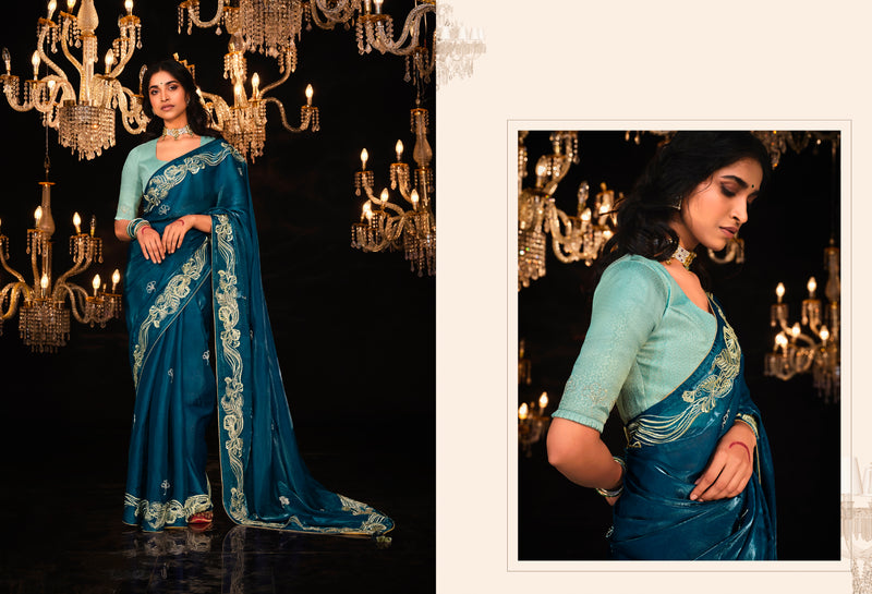 Beautiful Designer Wedding Wear Premium Fancy Work Saree