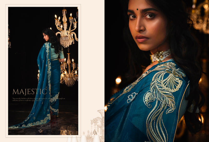 Beautiful Designer Wedding Wear Premium Fancy Work Saree