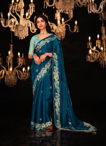 Beautiful Designer Wedding Wear Premium Fancy Work Saree