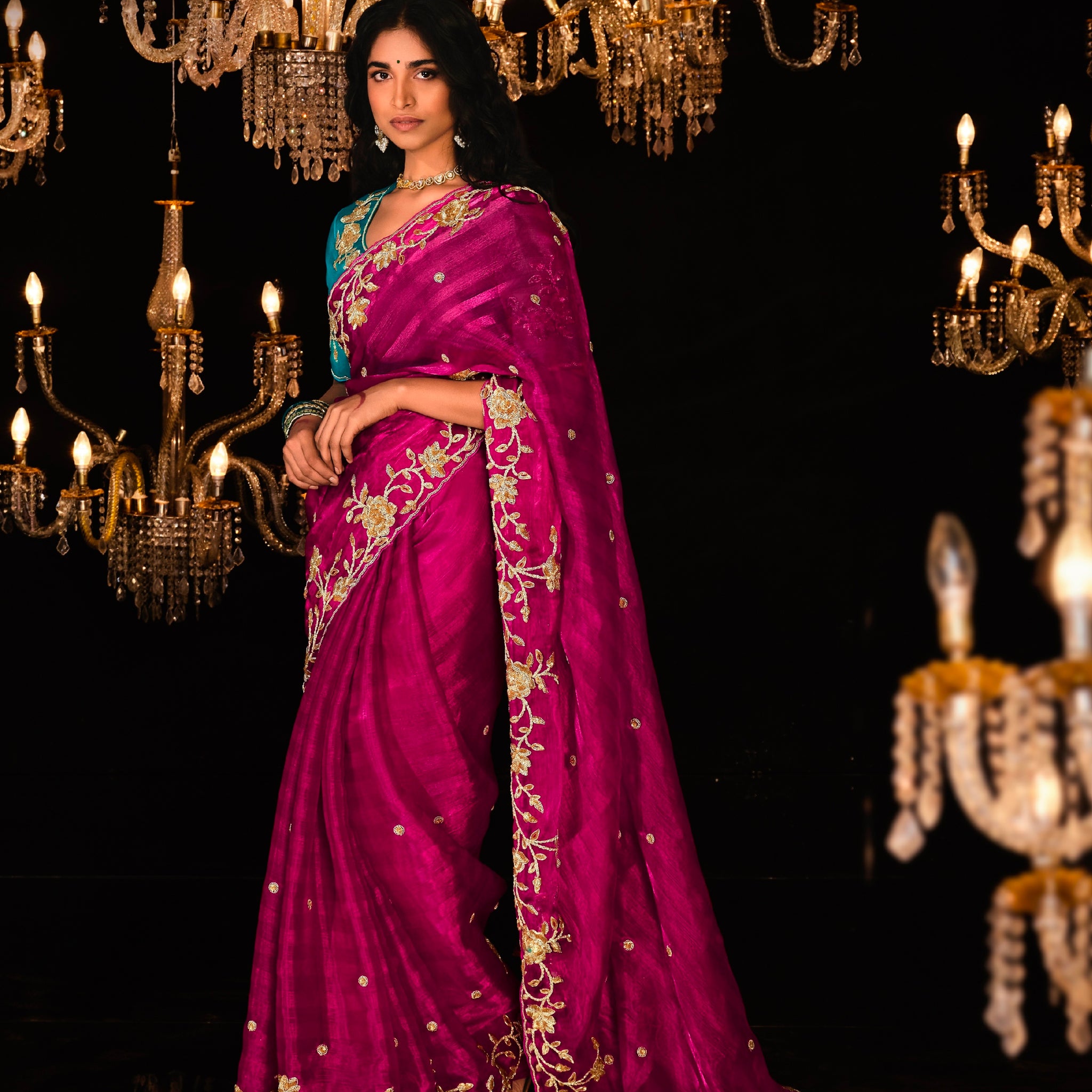 Beautiful Designer Wedding Wear Premium Fancy Work Saree