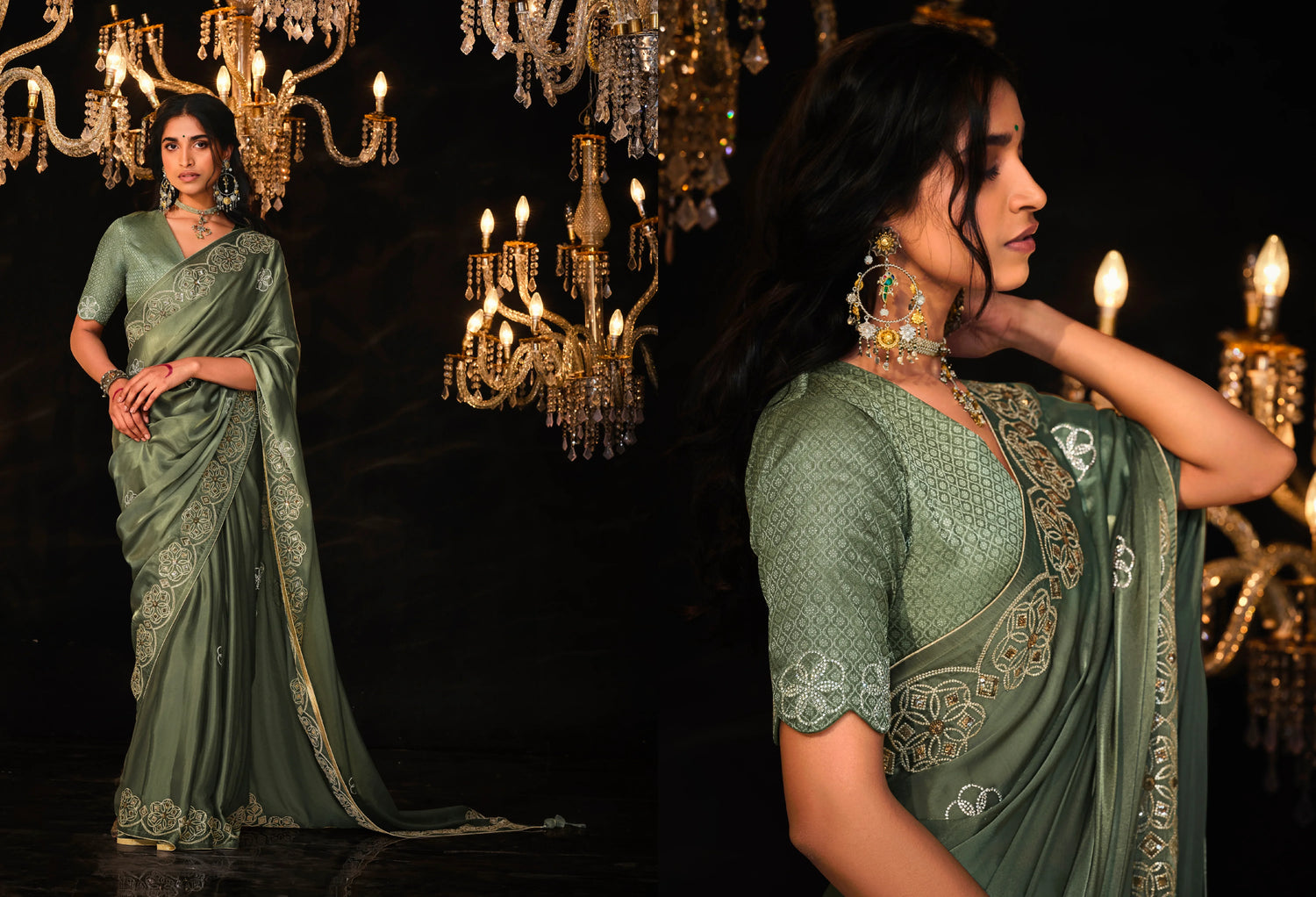 Beautiful Designer Wedding Wear Premium Fancy Work Saree