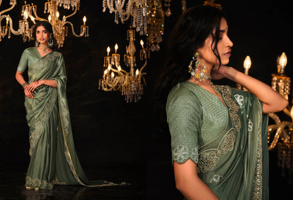 Beautiful Designer Wedding Wear Premium Fancy Work Saree