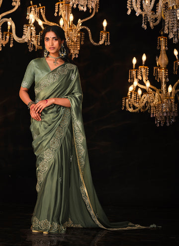 Beautiful Designer Wedding Wear Premium Fancy Work Saree