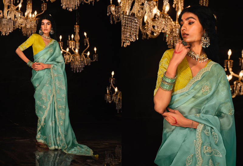 Beautiful Designer Wedding Wear Premium Fancy Work Saree