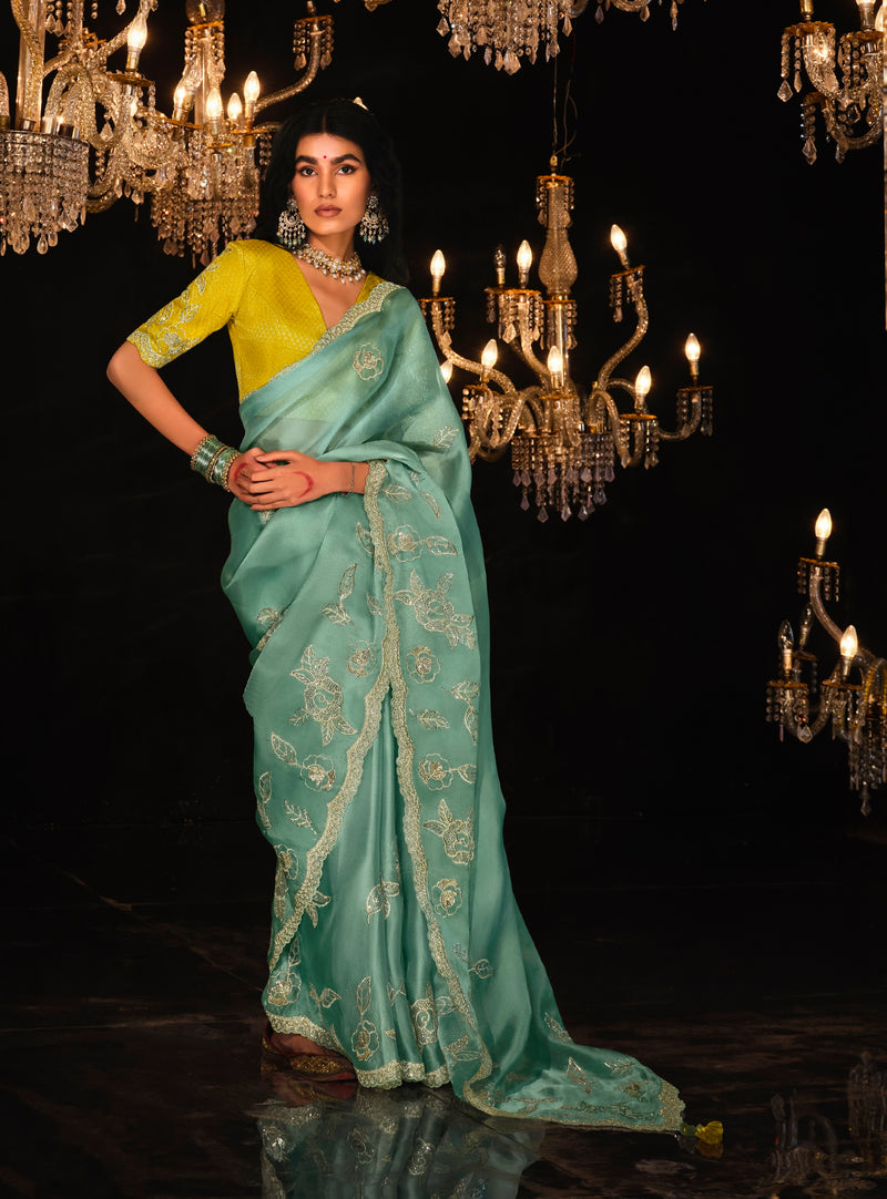 Beautiful Designer Wedding Wear Premium Fancy Work Saree